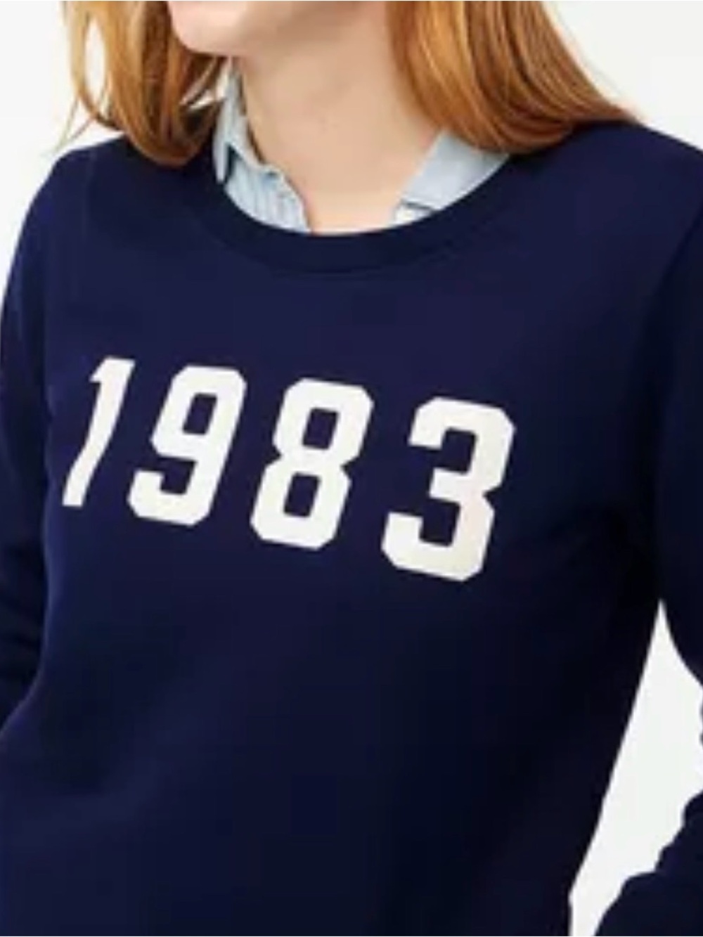 Navy '1983' Women's Sweatshirt